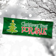 Print Christmas PVC Banner In UK Banner With Eyelets